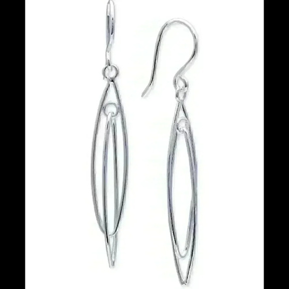 Giani Bernini New Double Oval Drop Earrings - Picture 1 of 8